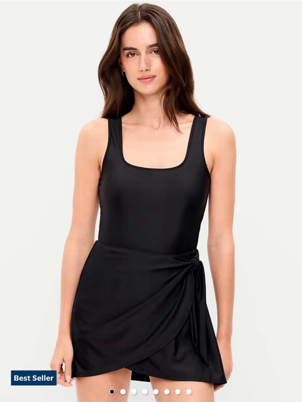 Old Navy One-Piece Swim Dress with Tie Skirt